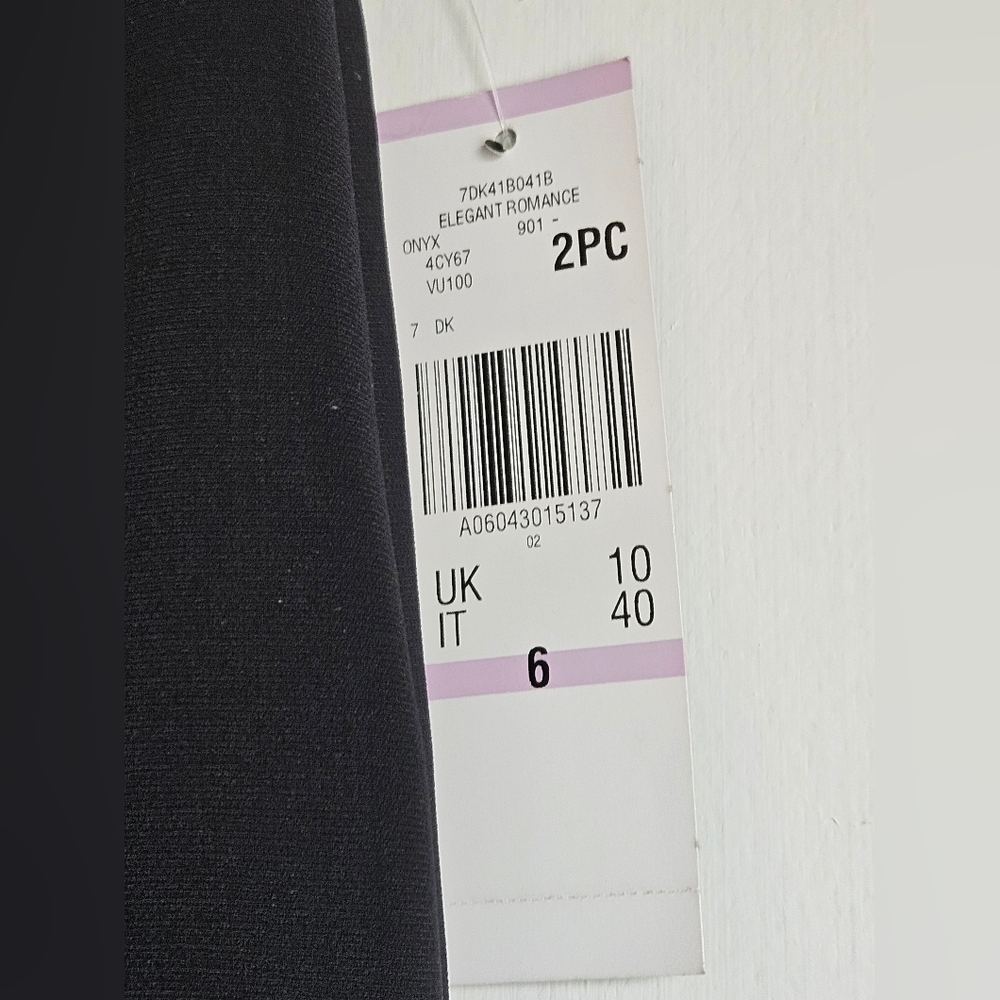 Nipon Boutique A-line Below Knee Length Skirt Swing Skater Midi Black Size 6 - Picture 2 of 7